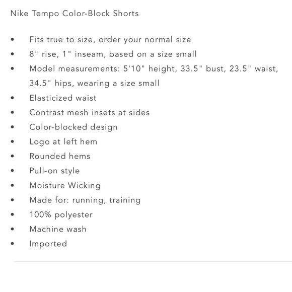 NWT NIKE Womens Color-Block Shorts - Picture 3 of 4